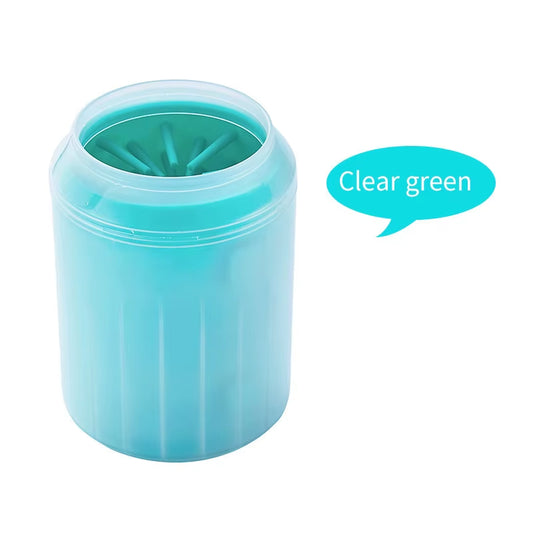 Portable Dog Paw Cleaner Cup - Soft Silicone Brush for Quick & Easy Outdoor Foot Washing